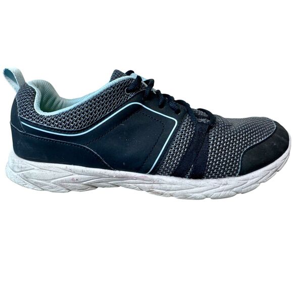 Vionic Mesh Lace-Up Sneakers WIDE Devra Black Size 11 - Picture 1 of 8